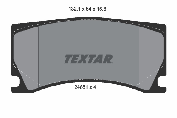 TEXTAR Bremseklodser 2485101 for PEUGEOT JAGUAR