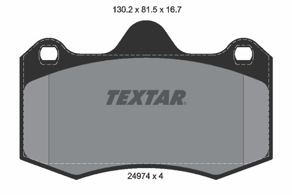 TEXTAR Bremseklodser 2497401 for VW LOTUS
