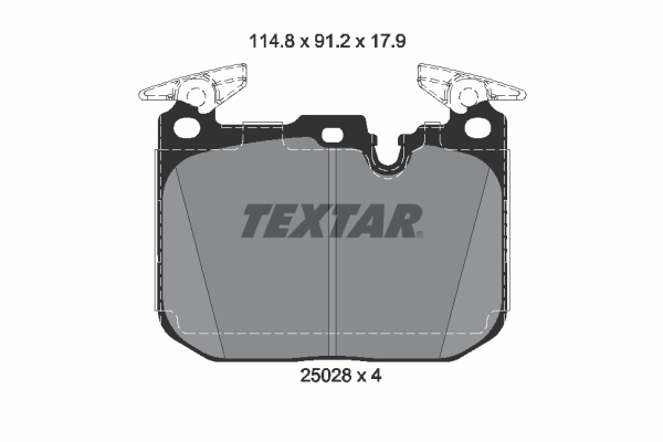 TEXTAR Bremseklodser 2502805 for BMW