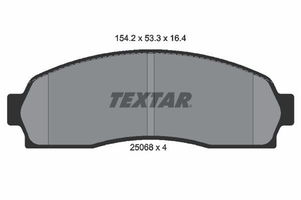 TEXTAR Bremseklodser 2506801 for FORD USA FORD MAZDA MERCURY