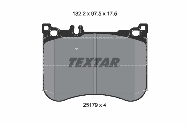 TEXTAR Bremseklodser 2517903 for MERCEDES-BENZ