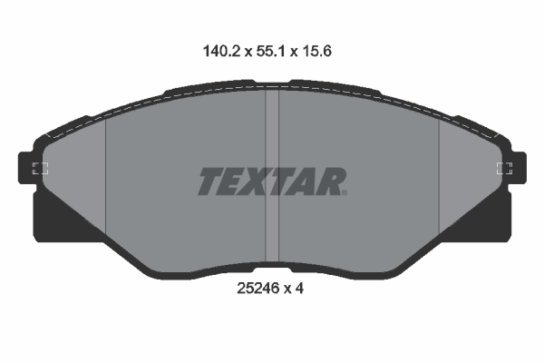TEXTAR Bremseklodser 2524601 for TOYOTA
