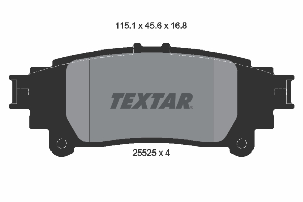 TEXTAR Bremseklodser 2552501 for LEXUS TOYOTA