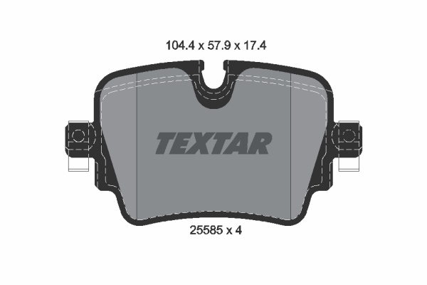 TEXTAR Bremseklodser 2558501 for JAGUAR