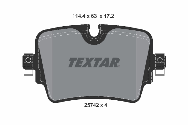 TEXTAR Bremseklodser 2574201 for JAGUAR