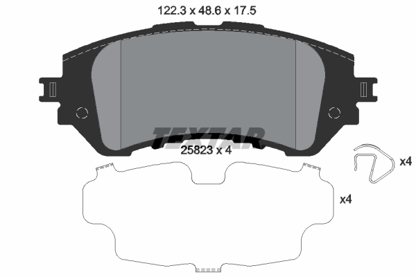TEXTAR Bremseklodser 2582301 for TOYOTA