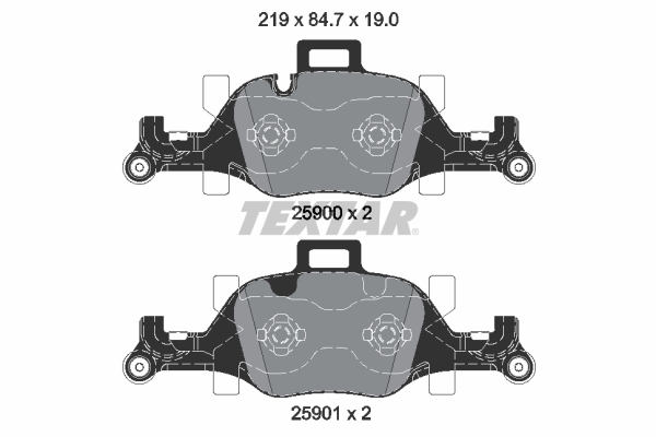 TEXTAR Bremseklodser 2590002 for BMW
