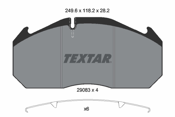 TEXTAR 2908302 for MERCEDES-BENZ