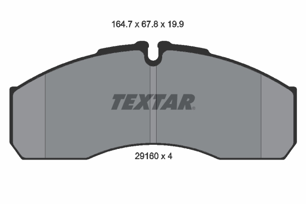 TEXTAR Bremseklodser 2916002 for IVECO NISSAN RENAULT TRUCKS