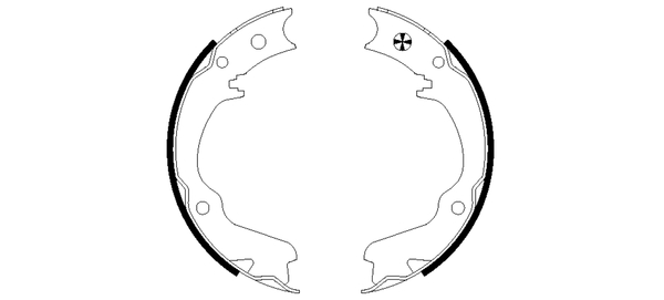 TEXTAR Bremsebakkesæt, parkeringsbremse 91055400 for SUBARU
