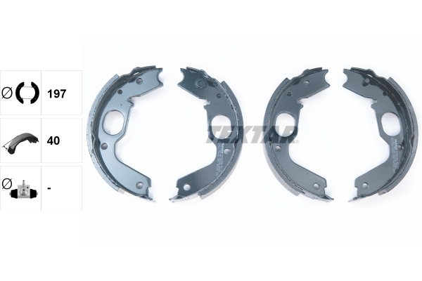 TEXTAR Bremsebakkesæt, parkeringsbremse 91056900 for MITSUBISHI