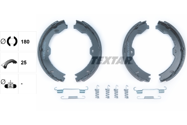 TEXTAR Bremsebakkesæt, parkeringsbremse 91058800 for MERCEDES-BENZ MAYBACH