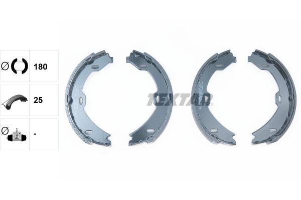 TEXTAR Bremsebakkesæt, parkeringsbremse 91058900 for MERCEDES-BENZ