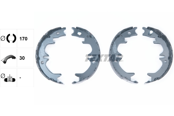 TEXTAR Bremsebakkesæt, parkeringsbremse 91059400 for TOYOTA LEXUS