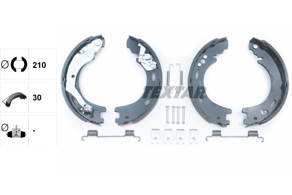 TEXTAR Bremsebakkesæt, parkeringsbremse 91070900 for LAND ROVER