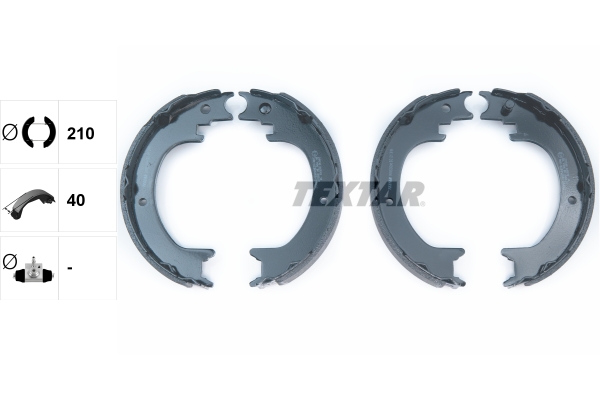 TEXTAR Bremsebakkesæt, parkeringsbremse 91083800 for MITSUBISHI
