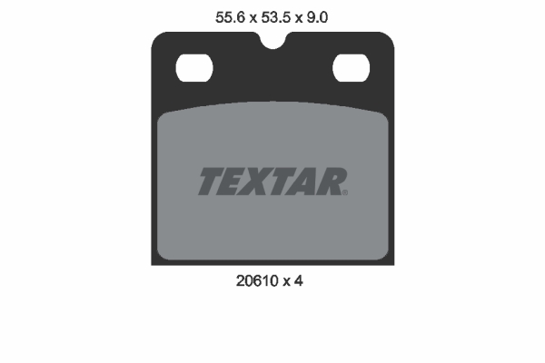 TEXTAR Bremseklodssæt, parkeringsbremse 2061005 for LAMBORGHINI AUDI TESLA ASTON MARTIN ACURA JAGUAR FORD USA HONDA