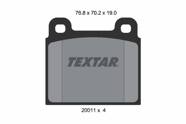TEXTAR Bremseklodser 2001104 for VW