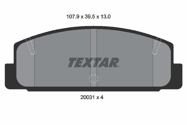 TEXTAR Bremseklodser 2003101 for CITROËN MAZDA MITSUBISHI NISSAN HAIMA (FAW)