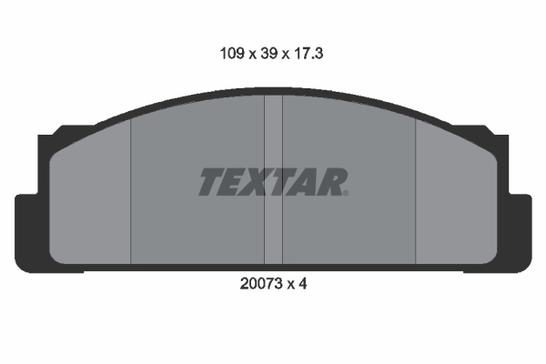 TEXTAR Bremseklodser 2007304 for FIAT ZASTAVA LANCIA FSO SKODA