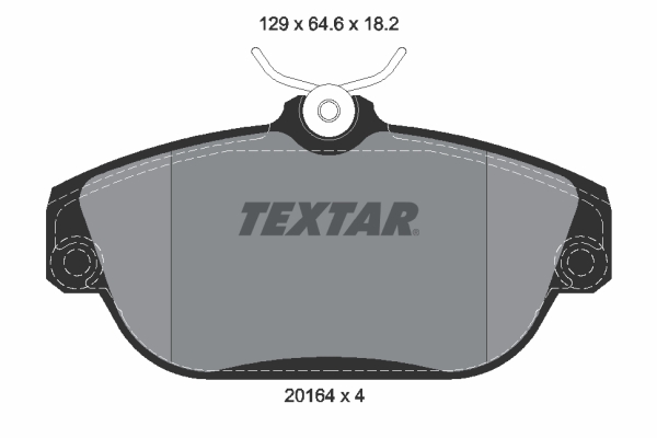TEXTAR Bremseklodser 2016402 for VOLVO