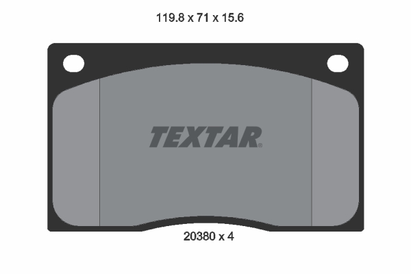 TEXTAR Bremseklodser 2038001 for JAGUAR