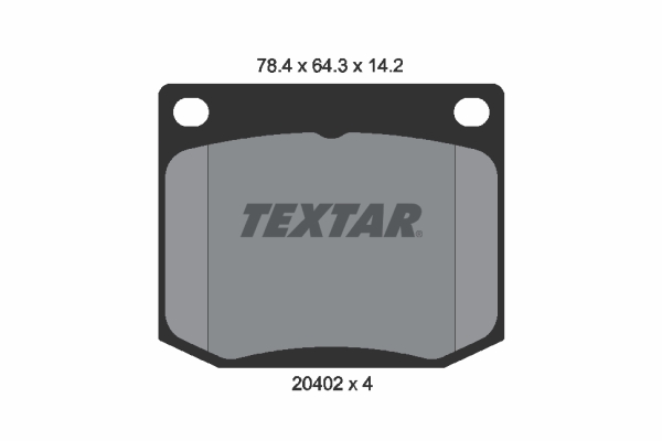 TEXTAR Bremseklodser 2040201 for SAAB