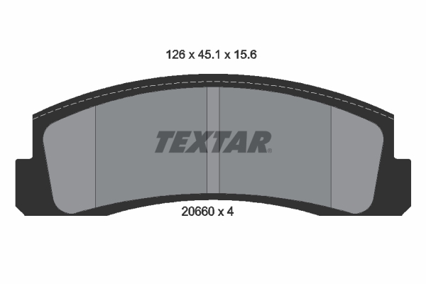 TEXTAR Bremseklodser 2066001 for LADA