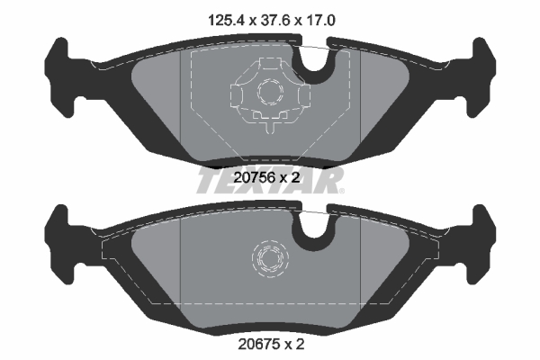 TEXTAR Bremseklodser 2067502 for BMW
