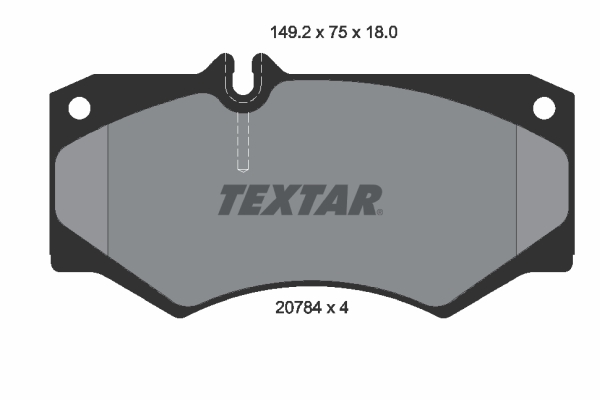 TEXTAR Bremseklodser 2078401 for CITROËN AUDI MERCEDES-BENZ SEAT