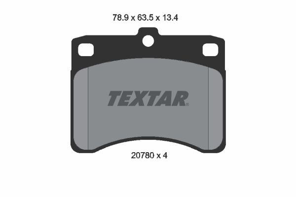 TEXTAR Bremseklodser 2078001 for PIAGGIO DAIHATSU KIA NISSAN BEDFORD PERODUA