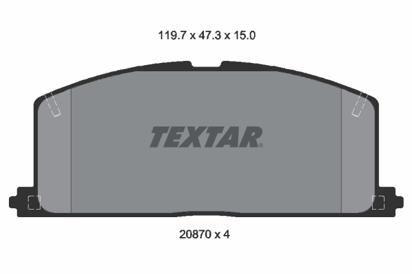 TEXTAR Bremseklodser 2087001 for TOYOTA NISSAN