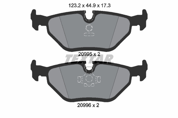 TEXTAR Bremseklodser 2099501 for BMW
