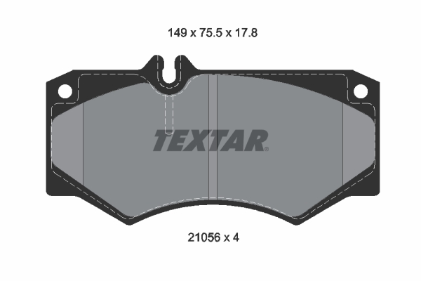 TEXTAR Bremseklodser 2105601 for MERCEDES-BENZ