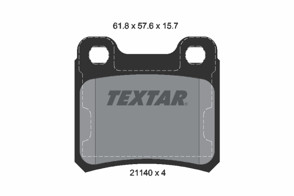 TEXTAR Bremseklodser 2114001 for VAUXHALL OPEL SAAB GENERAL MOTORS