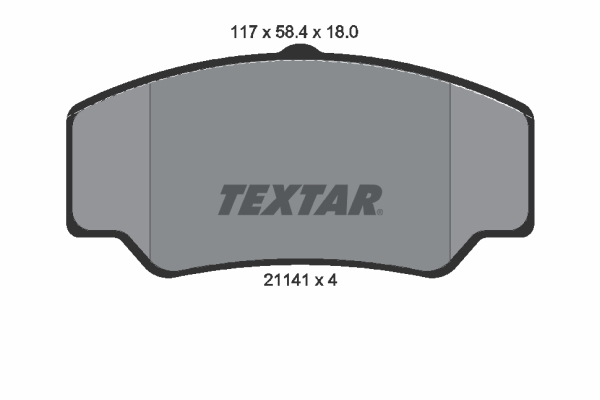 TEXTAR Bremseklodser 2114103 for FORD