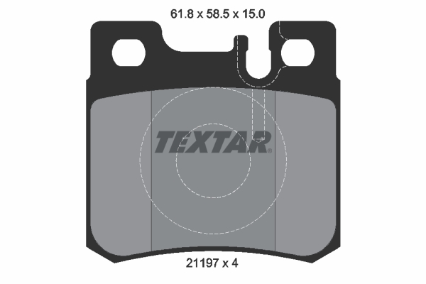 TEXTAR Bremseklodser 2119701 for MERCEDES-BENZ