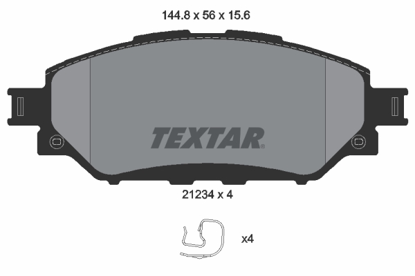 TEXTAR Bremseklodser 2123401 for TOYOTA