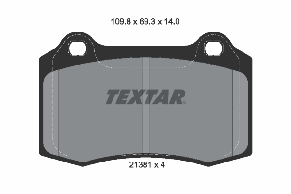 TEXTAR Bremseklodser 2138104 for FORD