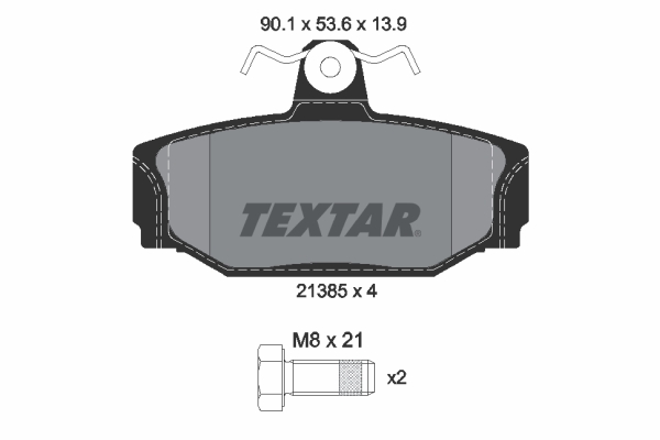 TEXTAR Bremseklodser 2138501 for VOLVO