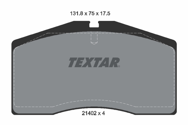 TEXTAR Bremseklodser 2140201 for PORSCHE AUDI
