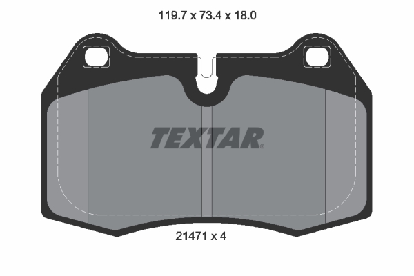 TEXTAR Bremseklodser 2147102 for BMW MASERATI NISSAN