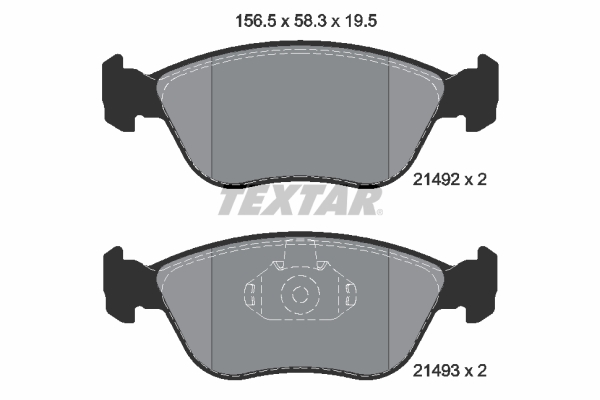 TEXTAR Bremseklodser 2149201 for VOLVO