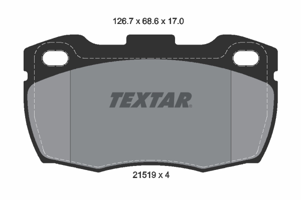 TEXTAR Bremseklodser 2151902 for LAND ROVER