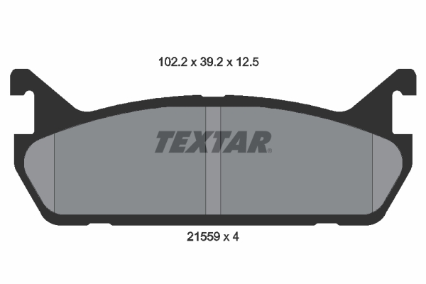 TEXTAR Bremseklodser 2155901 for DAIHATSU MAZDA MITSUBISHI NISSAN SUZUKI