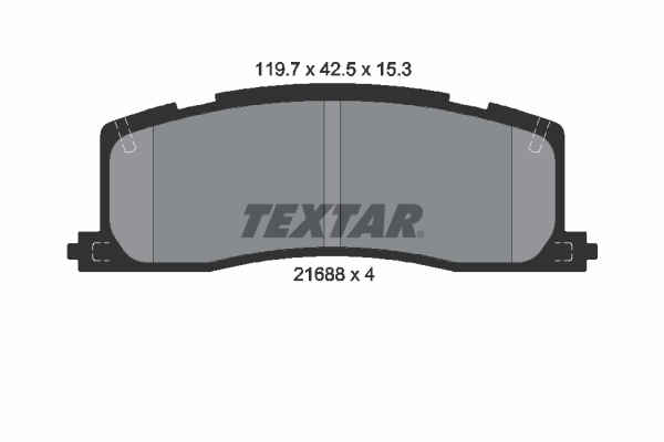 TEXTAR Bremseklodser 2168801 for TOYOTA