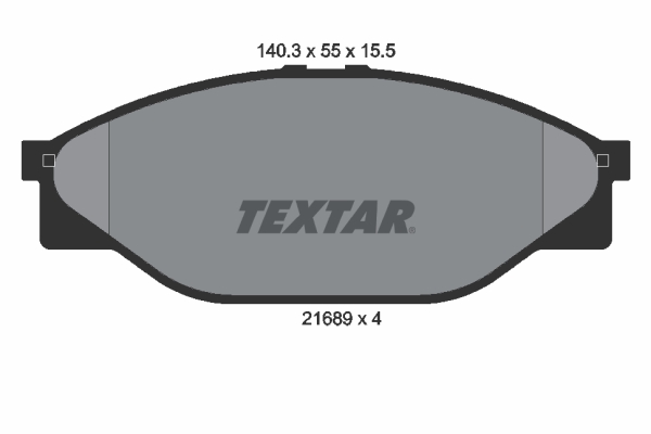 TEXTAR Bremseklodser 2168901 for NISSAN TOYOTA