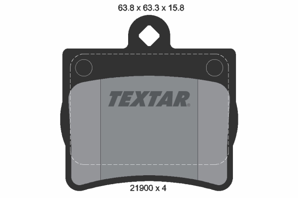 TEXTAR Bremseklodser 2190003 for MERCEDES-BENZ