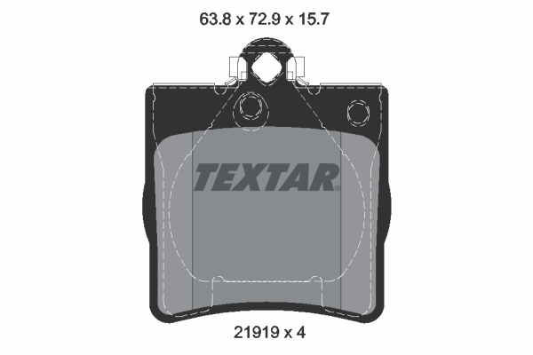TEXTAR Bremseklodser 2191903 for CHRYSLER MERCEDES-BENZ