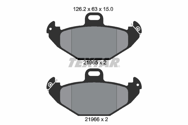 TEXTAR Bremseklodser 2196502 for RENAULT